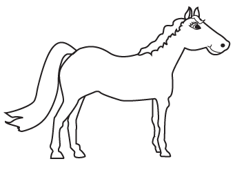 How to draw a cartoon horse step 5